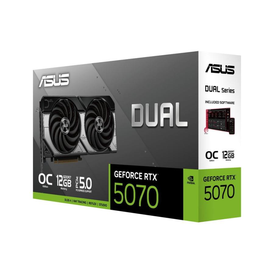グラフィックボード・グラボ・ビデオカード ASUS Dual GeForce RTX 5070 12GB GDDR7 OC ASUS Dual GeForce RTX™ 5070 12GB GDDR7 OC Edition