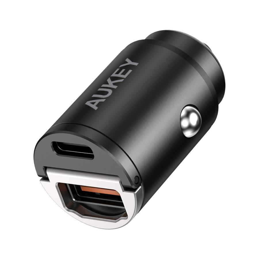 AUKEY PD3.0 QC3.0対応 シガーソケット USB充電器 2ポート CC-A3-BK 2021春夏新色 580円 返品種別A1 ブラック 公式の