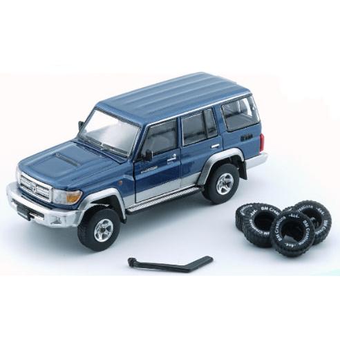 BM CREATIONS 1/ 64 トヨタ ランドクルーザー LC76 ブルー(RHD