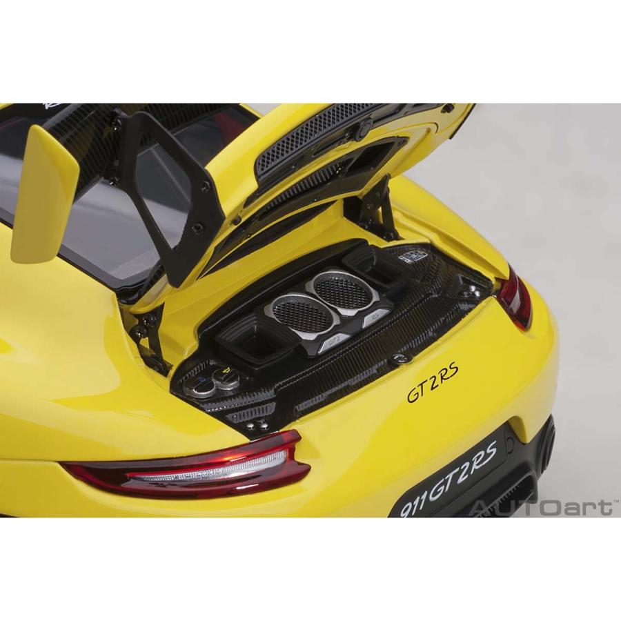 オートアート 1/ 18 ポルシェ 911 (991.2) GT2 RS ヴァイザッハ・パッケージ (イエロー/ カーボンブラック)(78172)ミニカー 返品種別B｜joshin｜12