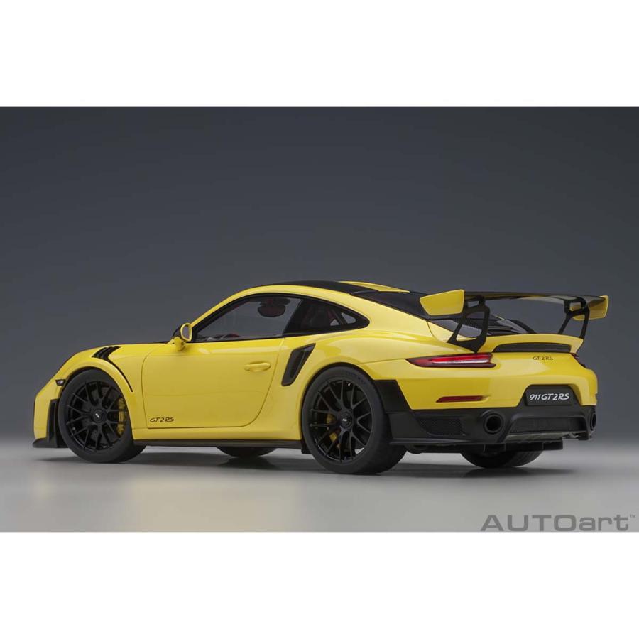 オートアート 1/ 18 ポルシェ 911 (991.2) GT2 RS ヴァイザッハ・パッケージ (イエロー/ カーボンブラック)(78172)ミニカー 返品種別B｜joshin｜02