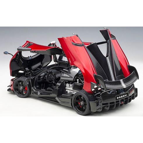 保障 オートアート 1 18 パガーニ ウアイラ メタリック レッド ブラック カーボン 776 ミニカー 返品種別b