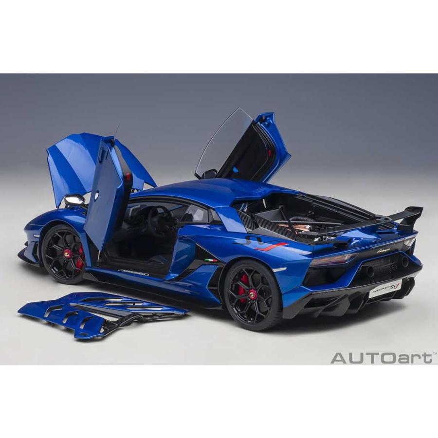 オートアート (再生産)1/ 18 ランボルギーニ アヴェンタドール SVJ (メタリック・ブルー)(79174)ミニカー 返品種別B｜joshin｜13