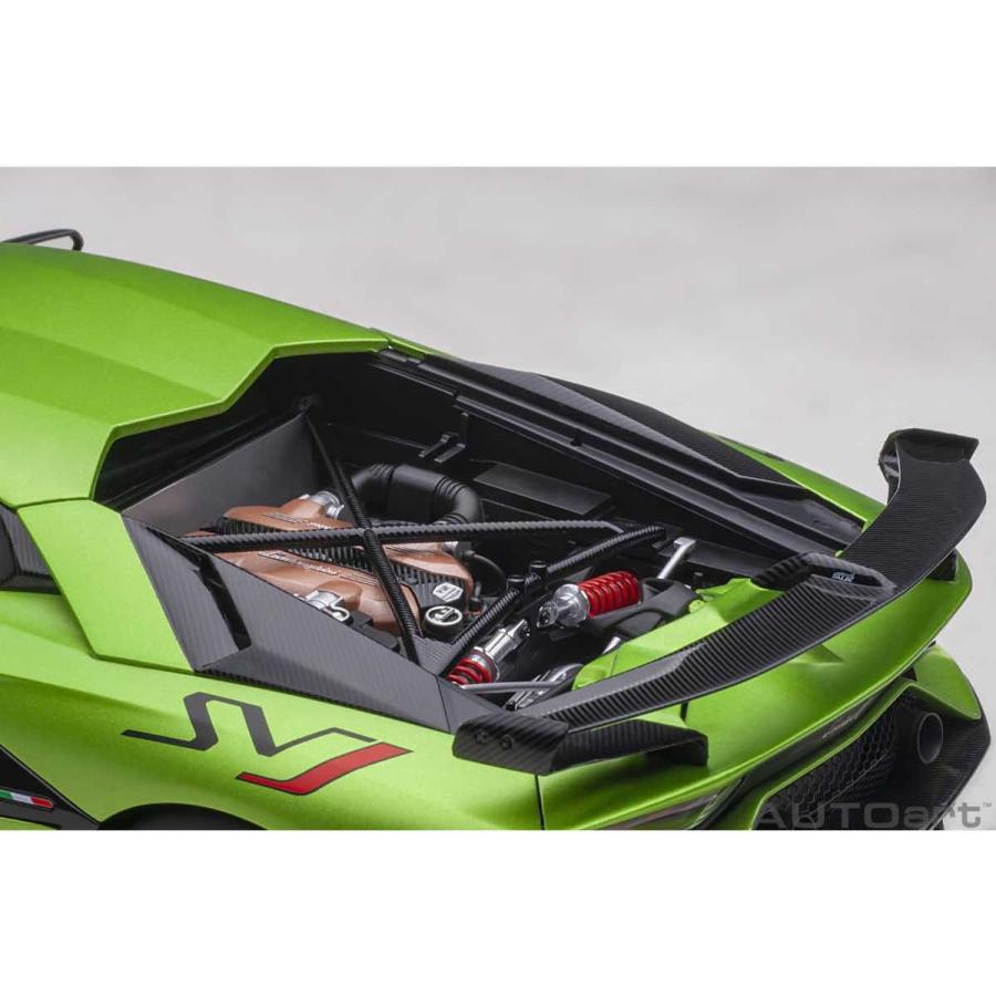 オートアート (再生産)1/ 18 ランボルギーニ アヴェンタドール SVJ (マット・グリーン)(79178)ミニカー 返品種別B｜joshin｜12