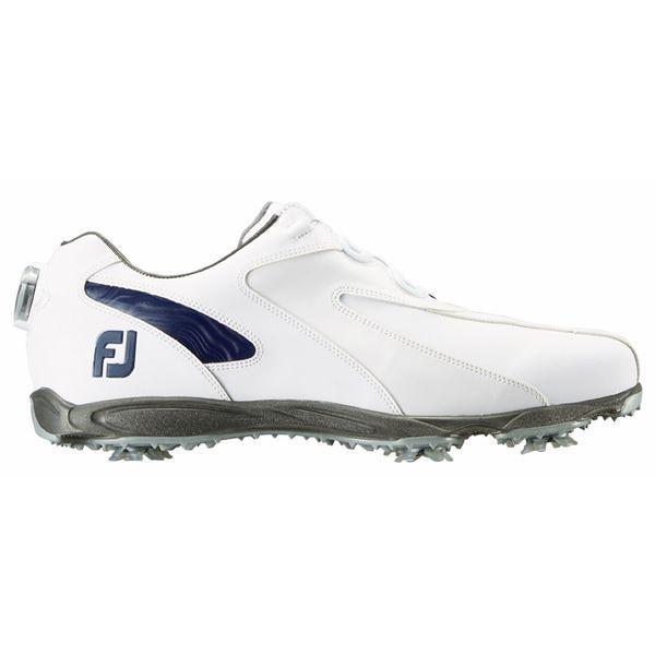 フットジョイ メンズゴルフシューズ (ホワイト×ネイビーサイズ：25.0cm) footjoy EXL スパイク ボア 45189W25