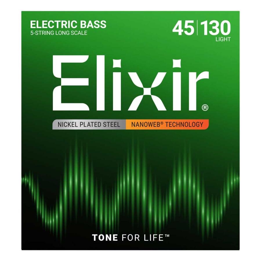エリクサー エレキベース弦(Light Long Scale/ .045-.130) Elixir ELECTRIC BASS NANOWEB 5-String 14202(ELIXIR) 返品種別A