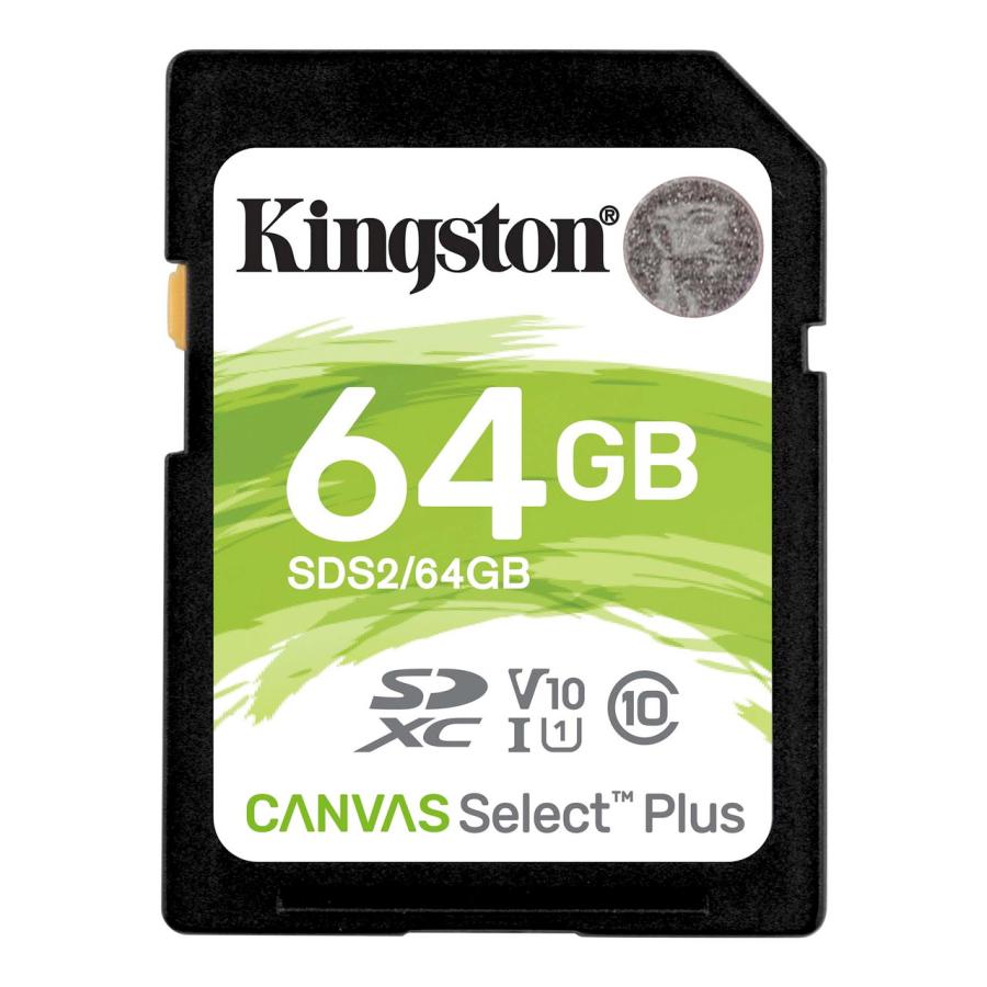 Kingston SDXCメモリーカード 64GB Class10 定価 UHS-I U1 返品種別A V10 Plus Select SDS2 NEW ARRIVAL Canvas