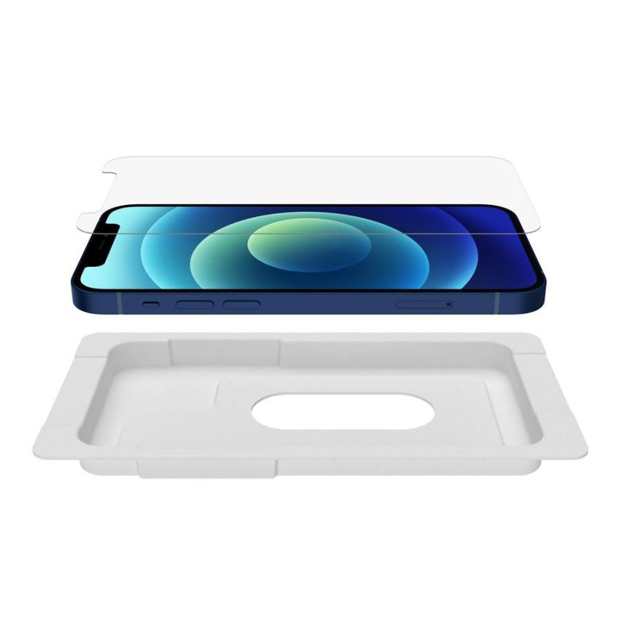 BELKIN iPhone 12 /  12 Pro 用 UltraGlass保護フィルム 超強化ガラス 抗菌 0.29mm OVA037ZZ 返品種別A｜joshin｜02