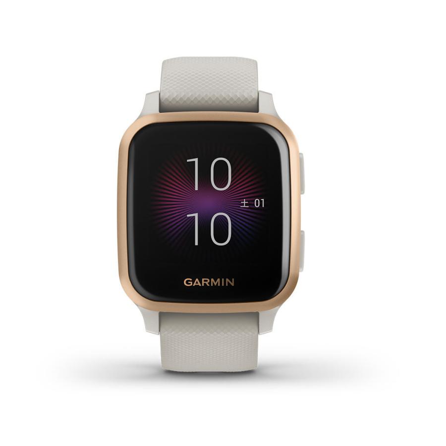 ガーミン (Suica対応)スマートウォッチ010-02426-71 Venu Sq Music Light Sand/ Rose Gold VENU-SQ-MUSIC-ROGL 返品種別A