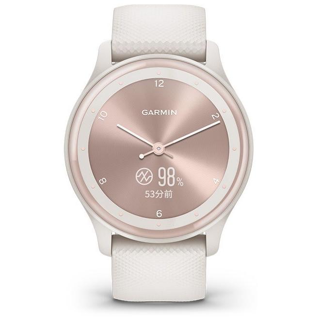 ガーミン vivomove Sport Peach Gold /  Ivory スマートウォッチ 010-02566-41 返品種別Aの画像