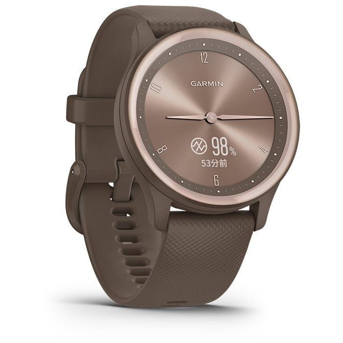 ガーミン vivomove Sport Peach Gold /  Cocoa スマートウォッチ 010-02566-42 返品種別Aの画像