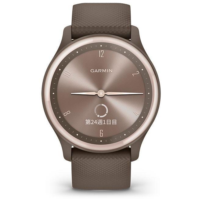 ガーミン vivomove Sport Peach Gold /  Cocoa スマートウォッチ 010-02566-42 返品種別Aの画像