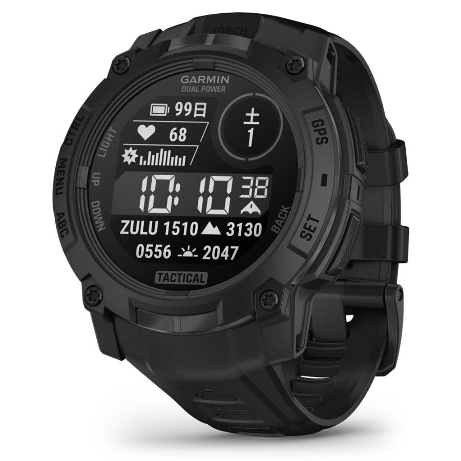 未使用 GARMIN INSTINCT3 DUAL POWER 50mm GARMIN ガーミン Instinct 3 Dual Power 50mm Black / Tactical