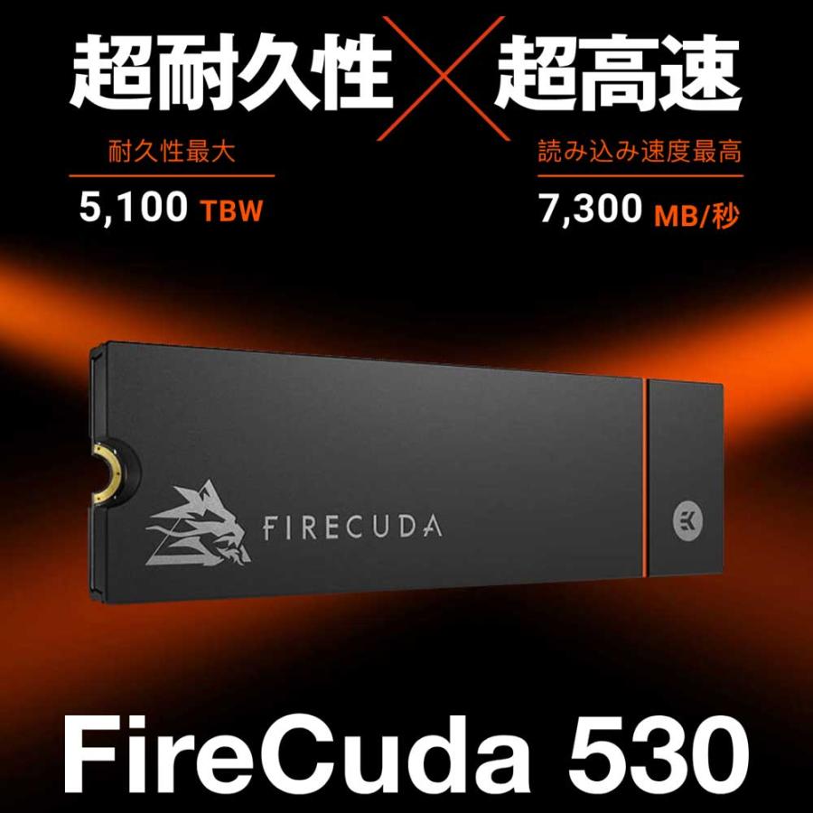 正規品質保証】 Seagate シーゲート FireCuda 530 Heatsink SSD 4.0TB