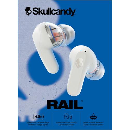 スカルキャンディ 完全ワイヤレス Bluetoothイヤホン(ホワイト) Skullcandy Rail S2RLW-Q751 返品種別A｜joshin｜06