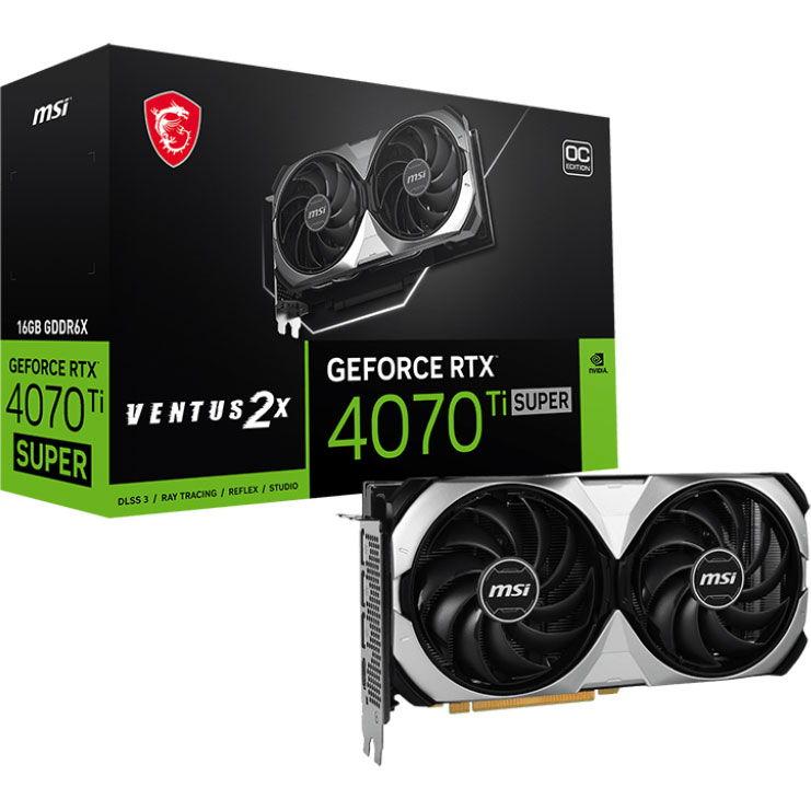 MSI MSI GeForce RTX 4070 Ti SUPER 16G VENTUS 2X OC / PCI-Express 
