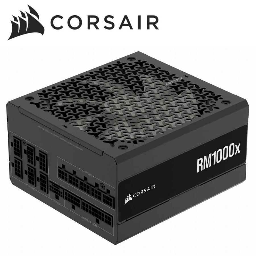 CORSAIR｜コルセア 電源ユニット RM1000x -2024- Cybenetics Gold ATX3.1 1000W(ブラック) CP-9020271-JP 返品種別B（Yahoo!・Joshin web）