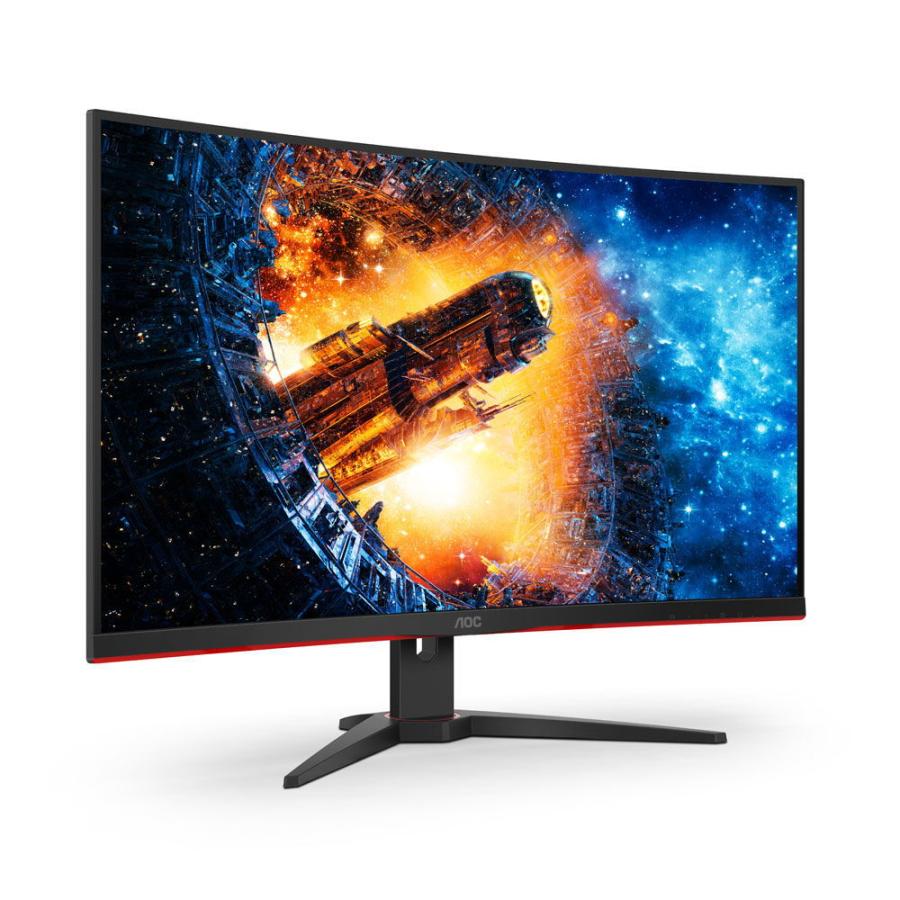 AOC 31.5型ワイド 湾曲 ゲーミング液晶ディスプレイ - ブラック 