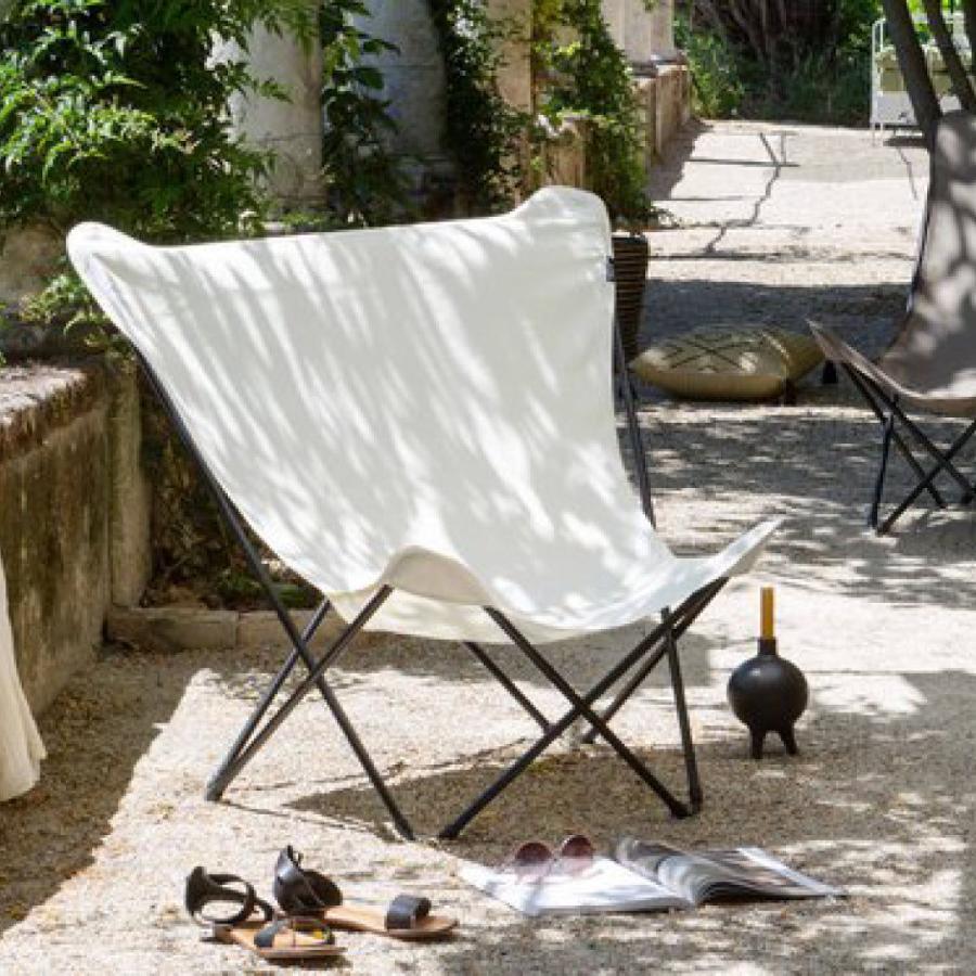 バタフライ型ホワイトチェア バタフライチェア ホワイトの通販｜セブンビューティー