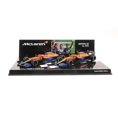 本日限定価格❗️ミニチャンプス マクラーレン3台セット ミニチャンプス 1/ 43 マクラーレン F1 チーム MCL35M リカルド
