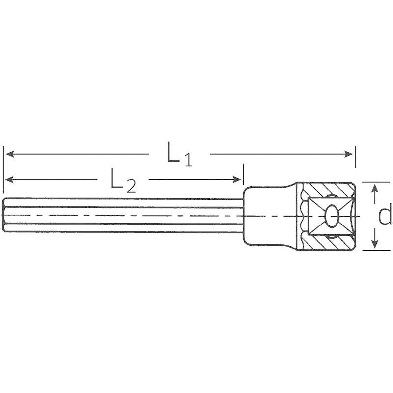 STAHLWILLE (1/ 2”SQ) インヘックスソケット 7mm (03151007) スタビレー 1054/ 7 返品種別B｜joshin｜02