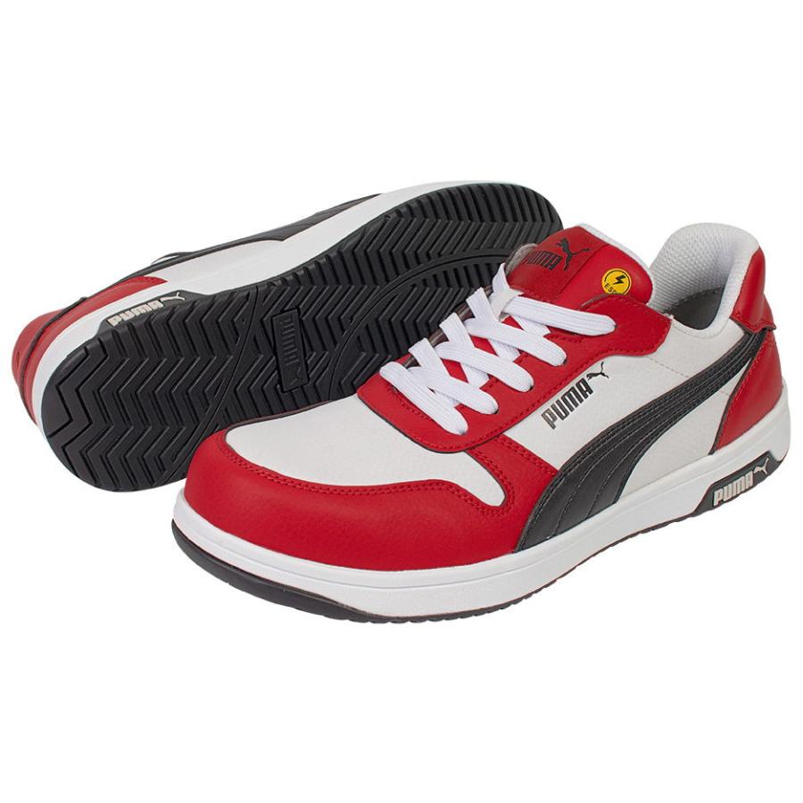 PUMA（プーマ） FRONTCOURT RED LOW レッド 25.0cm JSAA規格 A種 PUMA 