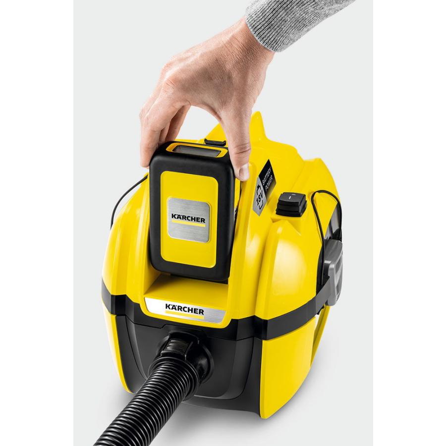 KARCHER WD 1 乾湿両用コードレスバキュームクリーナー WD 1 バッテリーセット - バキュームクリーナー（家庭用掃除機