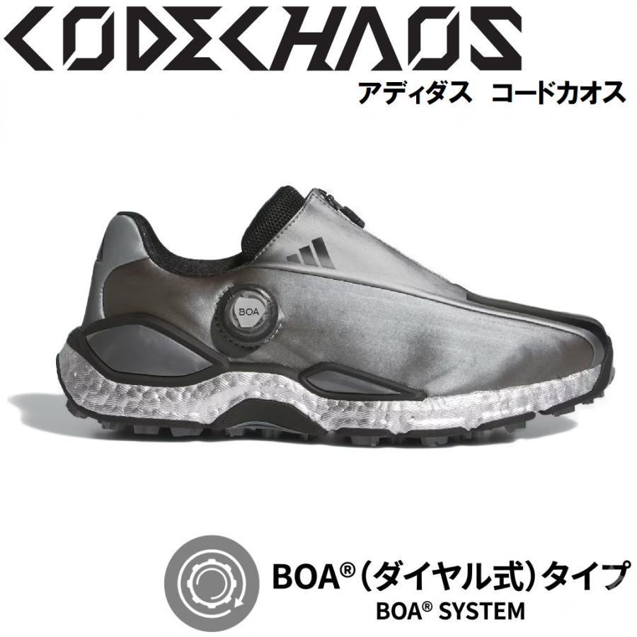 アディダス メンズ スパイクレス ゴルフシューズ コードカオス 27 ボア (アイアンメタリック/ シルバーメタリック・サイズ：27.0cm) 返品種別A