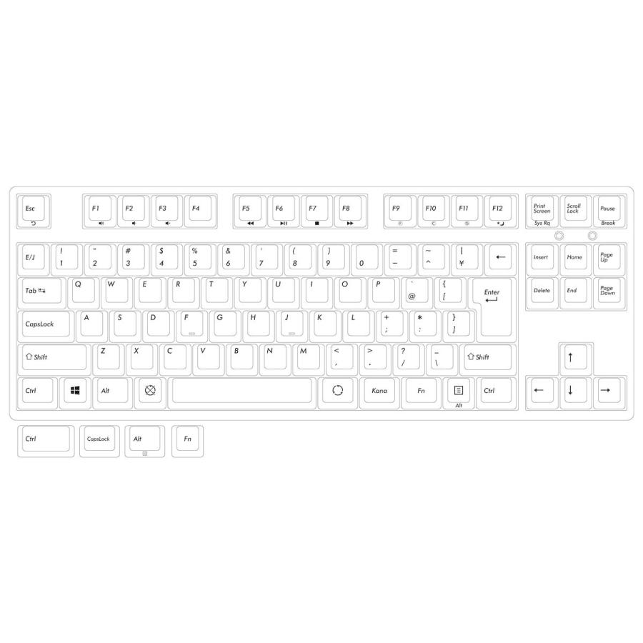 FILCO Majestouch Lumi S Tenkeyless 茶軸・テンキーレス・日本語配列91キー かななし FKBN91M/ NCSP2LS 返品種別Aの画像