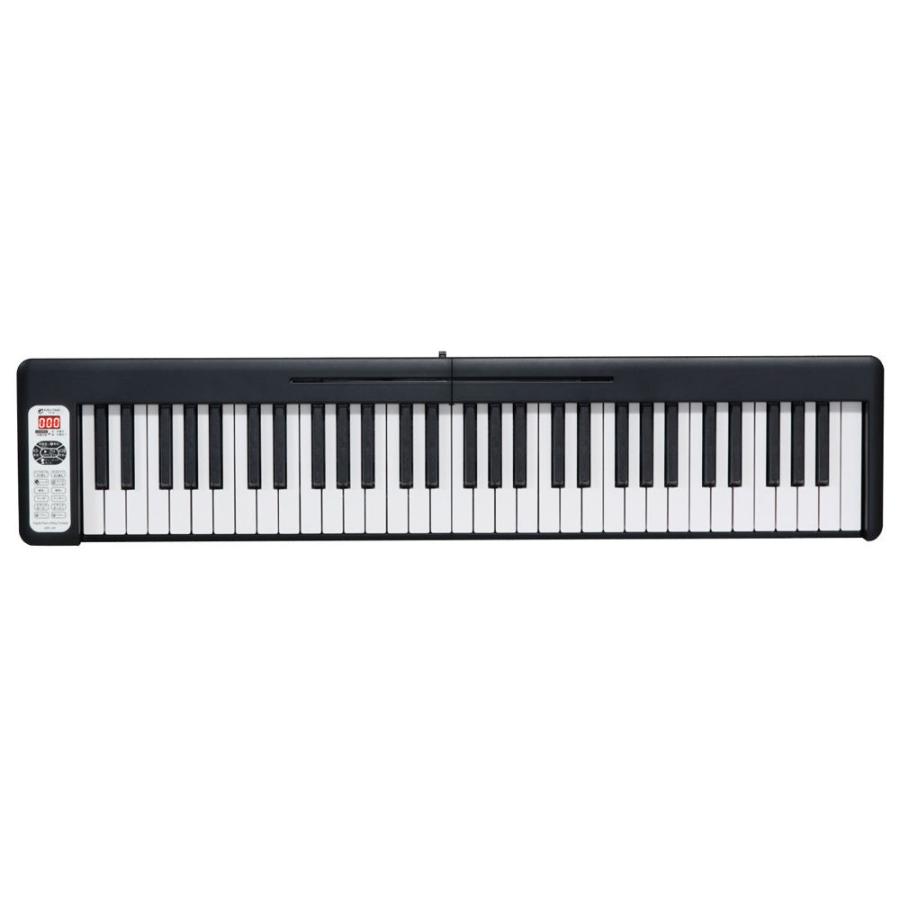 キクタニ 折りたたみ式 電子ピアノ 61鍵(ブラック) KIKUTANI KDP-61P-BLK 返品種別A｜joshin｜02
