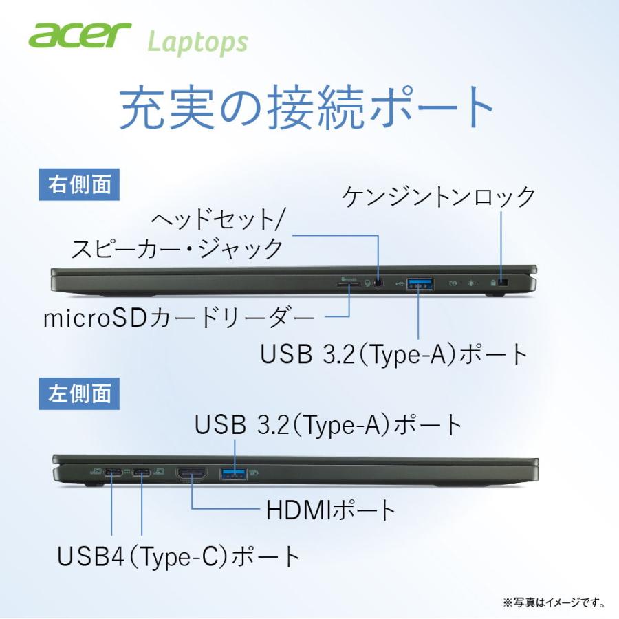 Acer(エイサー) 16.0型ノートパソコン Swift Edge(Ryzen5/  メモリ 16GB/  512GB SSD/ OLED)オリビンブラック SFE16-43-A56YJ/ K 返品種別A｜joshin｜06