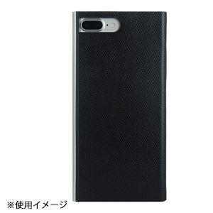 パワーサポート iPhone8 Plus /  7Plus用 フリップジャケット 本牛革型押し(ブラック) PBM-37 返品種別A｜joshin｜02