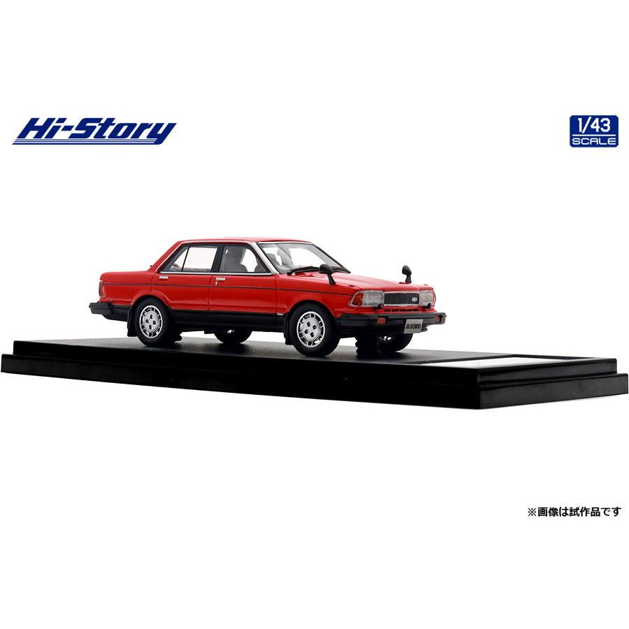 ハイストーリー 1/ 43 NISSAN BLUEBIRD 4DOOR SEDAN TURBO SSS-S (1983) レッド/ ブラック(HS454RE2)ミニカー 返品種別B｜joshin｜03