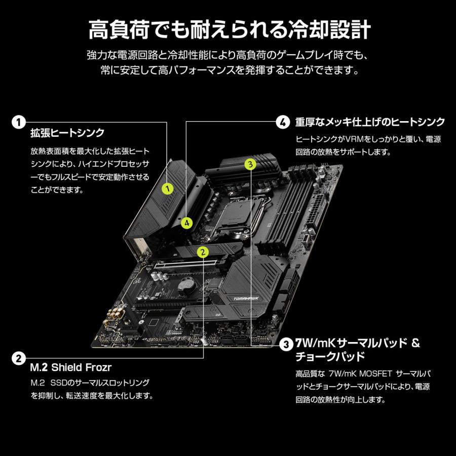 MSI MSI MAG B650 TOMAHAWK WIFI /  ATX対応マザーボード B650 TOMAHAWK WIFI 返品種別B｜joshin｜03