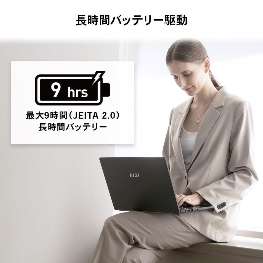 MSI 14型 ノートパソコン Modern 14 C11M(Core i5/ メモリ 16GB/ 512GB SSD) クラシックブラック