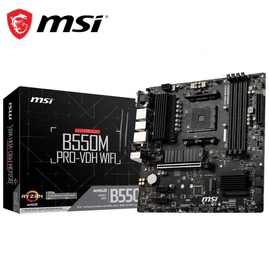 MSI MSI｜エムエスアイ MSI B550M PRO-VDH WIFI / Micro ATX対応