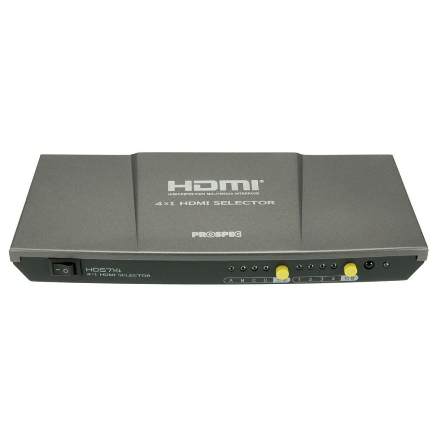 プロスペック HDMI変換アダプター(4台のHDMI機器を4分割して1台のディスプレイに同時出力) PROSPEC HDS714 返品種別A｜joshin｜02