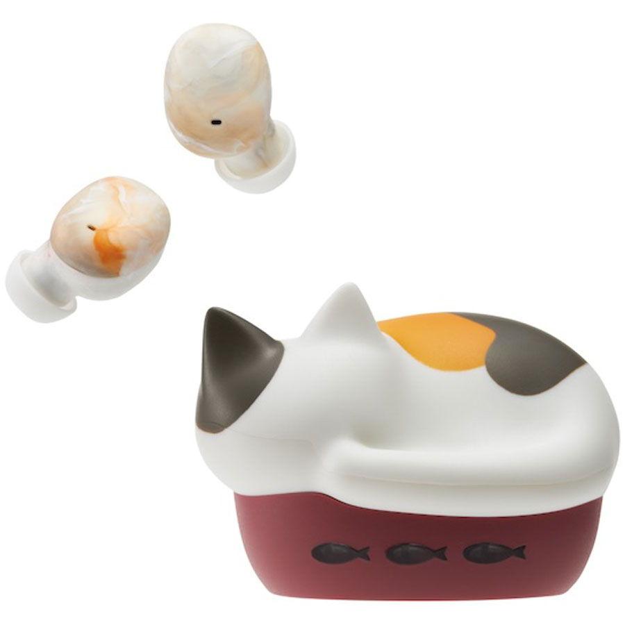 新品未使用　ワイヤレスイヤホン 三毛猫デザイン　ラディウス　radius ミケ radius（ラディウス） 完全ワイヤレス Bluetoothイヤホン(ミケ) radius