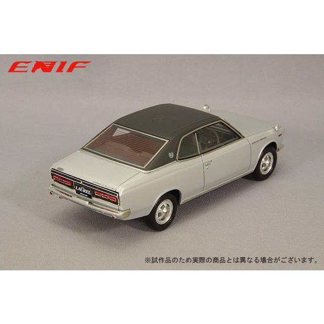 ENIF 1/ 43 日産 ローレル 2000GX 2ドア ハードトップ 1970年型 グランドシルバー レザートップ仕様(ENIF0052)ミニカー 返品種別Bの画像