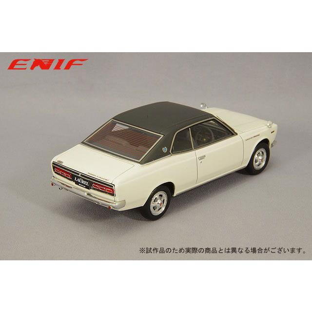 ENIF 1/ 43 日産 ローレル 2000GX 2ドア ハードトップ 1970年型 アーベインホワイト レザートップ仕様(ENIF0053)ミニカー 返品種別Bの画像