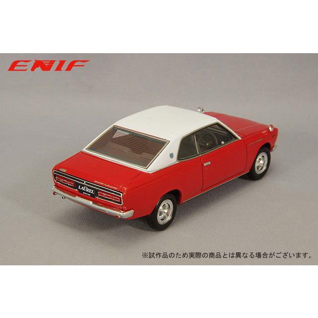 ENIF 1/ 43 日産 ローレル 2000GX 2ドア ハードトップ 1970年型 バイタルレッド レザートップ仕様(ENIF0055)ミニカー 返品種別Bの画像