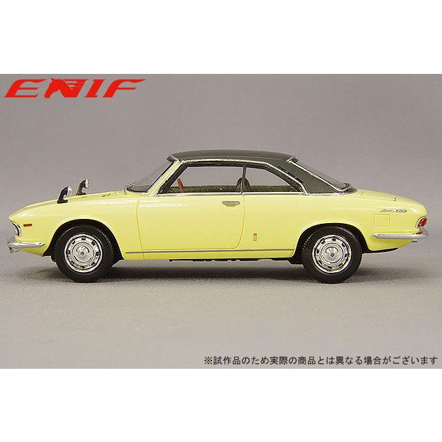 ENIF 1/ 43 マツダ ルーチェ ロータリークーペ 1969年型 ムーンライトイエロー/ レザートップ(ENIF0061)ミニカー 返品種別Bの画像