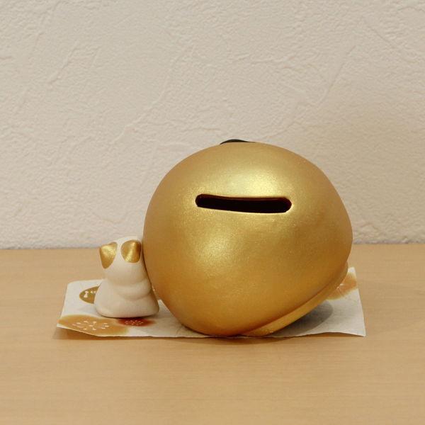 リュウコドウ 京都 ドンと来い!だるま貯金箱(金) 019-0328A 返品種別A