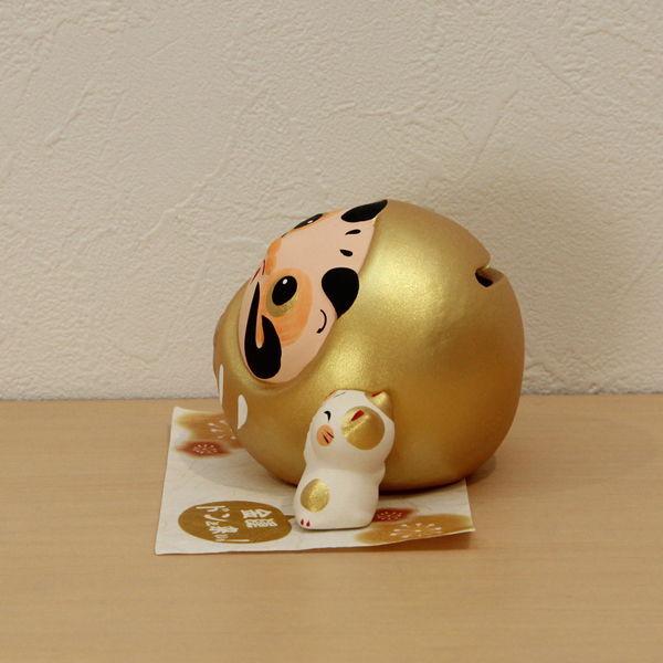 リュウコドウ 京都 ドンと来い!だるま貯金箱(金) 019-0328A 返品種別A