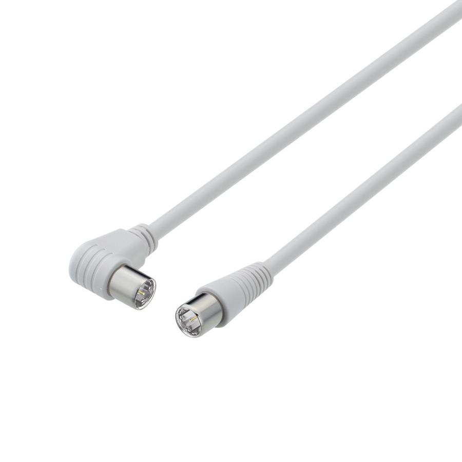 サン電子 4K・8K対応 アンテナケーブル(4C)(3m) ストレートプラグ−L形