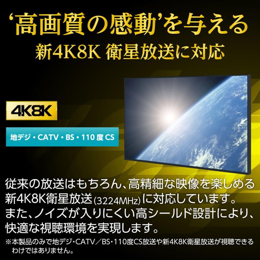 サン電子 4K・8K対応 アンテナケーブル(4C・白)(1.5m) ストレートプラグ−ストレートプラグ 4RS-K15WP 返品種別A｜joshin｜05