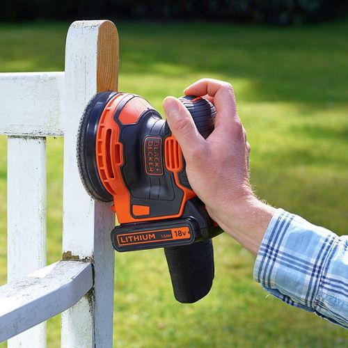 ブラック＆デッカー 18V ランダムオービットサンダー BLACK+DECKER BDCROS18B 返品種別B｜joshin｜04