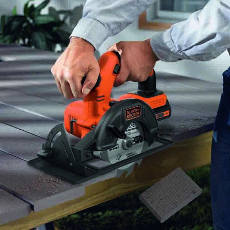 ブラック＆デッカー（BLACK & DECKER） 18V コードレス丸のこ BLACK+