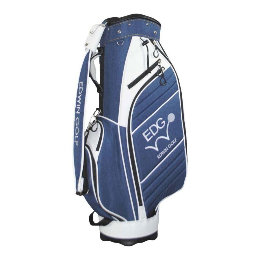 EDWIN ゴルフバッグ ネイビー/ホワイト EDWIN ゴルフバッグ ネイビー/ホワイト EDWIN GOLF キャディ