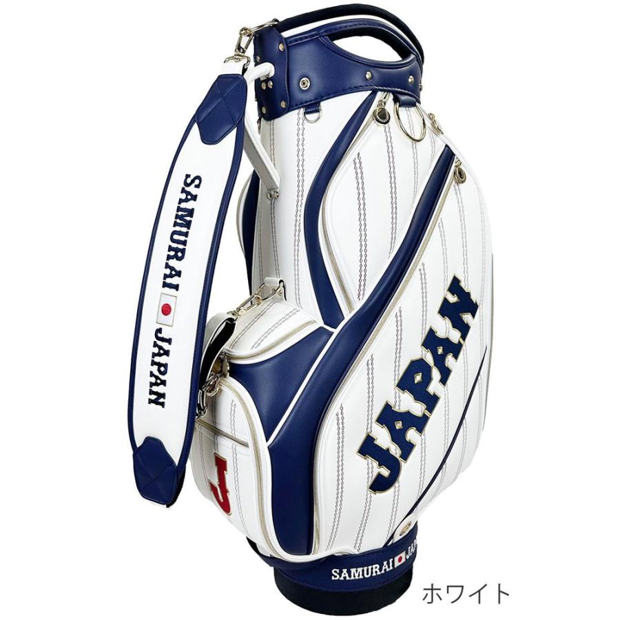 SAMURAI JAPAN 侍ジャパン キャディバッグ(ホワイト・9.5型・47インチ